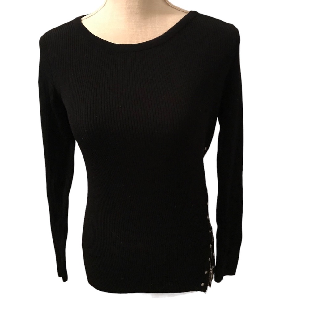 Zara black long sleeve top